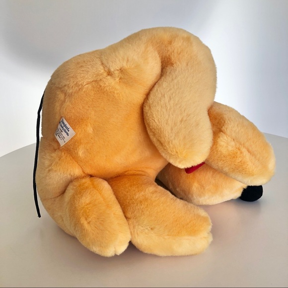 Vintage Disneyland Walt Disney World Pluto Plush Sitting Dog Stuffed Animal - Picture 7 of 8